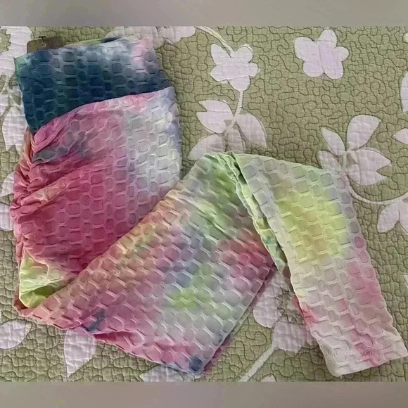 🆕Ruched Honeycomb  Leggings - Picture 3 of 14